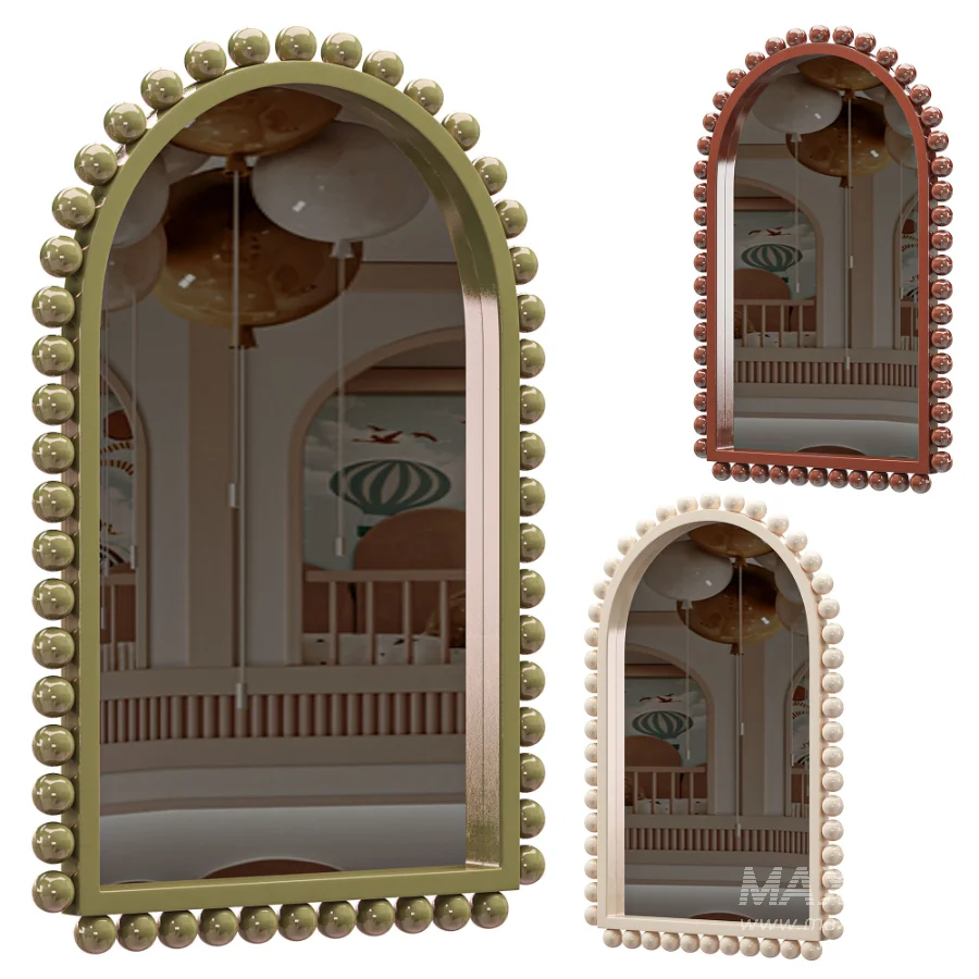 Waltham Solid Wood Arch Mirror - Image 5
