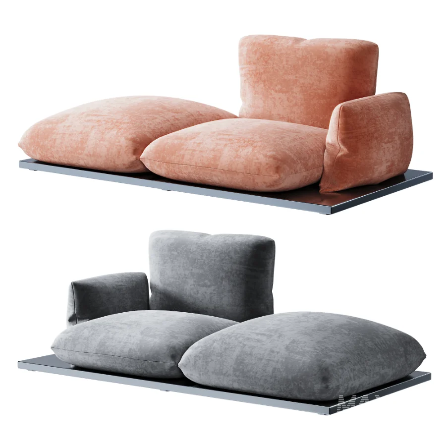 Aura armchair with a modern cushion shape - Image 9