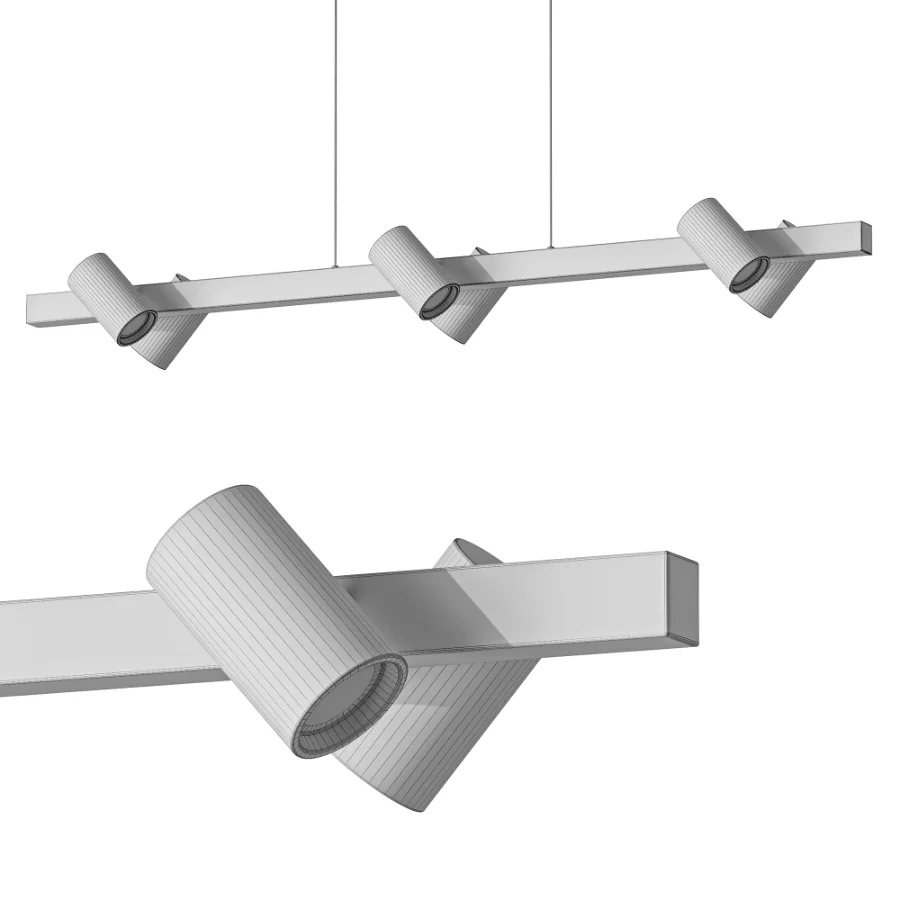 Lindby Savoli Pendant Light 116 cm Black 6 Bulb - Image 3