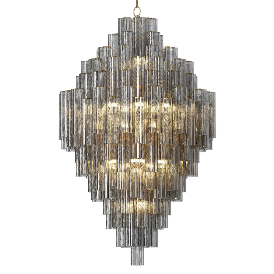 Addis Polished Chrome Chandelier White - Image 3