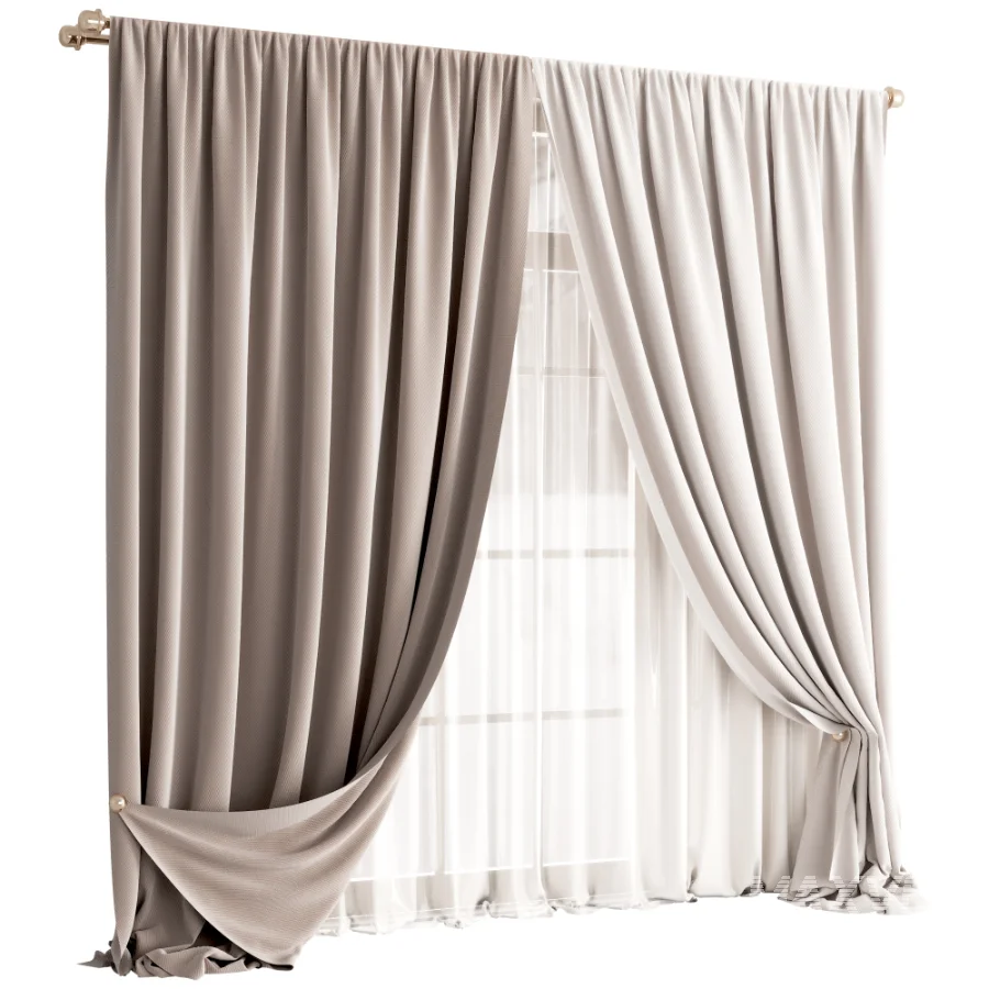 Silk and Cotton Curtain Set 112 - Image 2