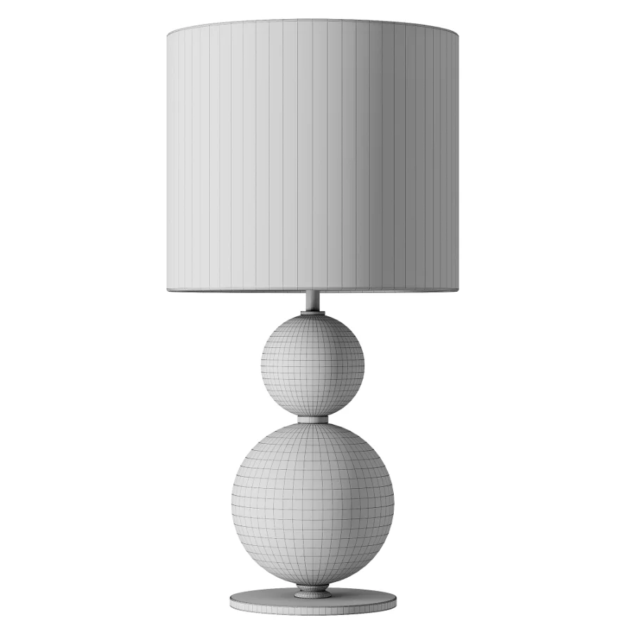 Itens Henriqueta Brass Wood Linen Table Lamp - Image 3