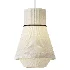 Lustria Suspension Fabric Pleated Cone Chandelier White A - Thumbnail 2