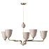 Lola Chandelier Five Arm Satin Brass - Thumbnail 1
