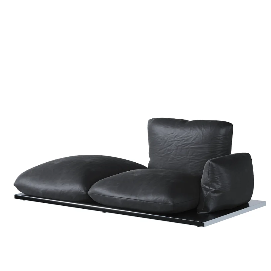 Aura armchair with a modern cushion shape - Image 1