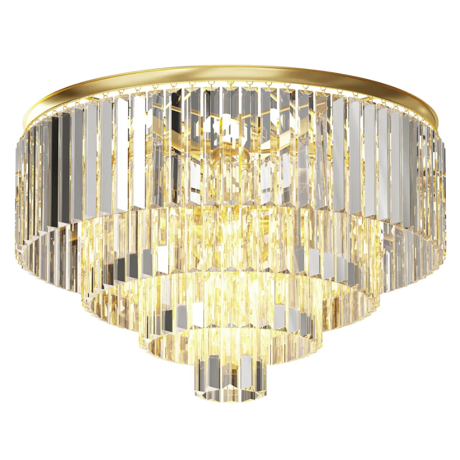 Modern Gold Luxury Crystal Ceiling - Image 2