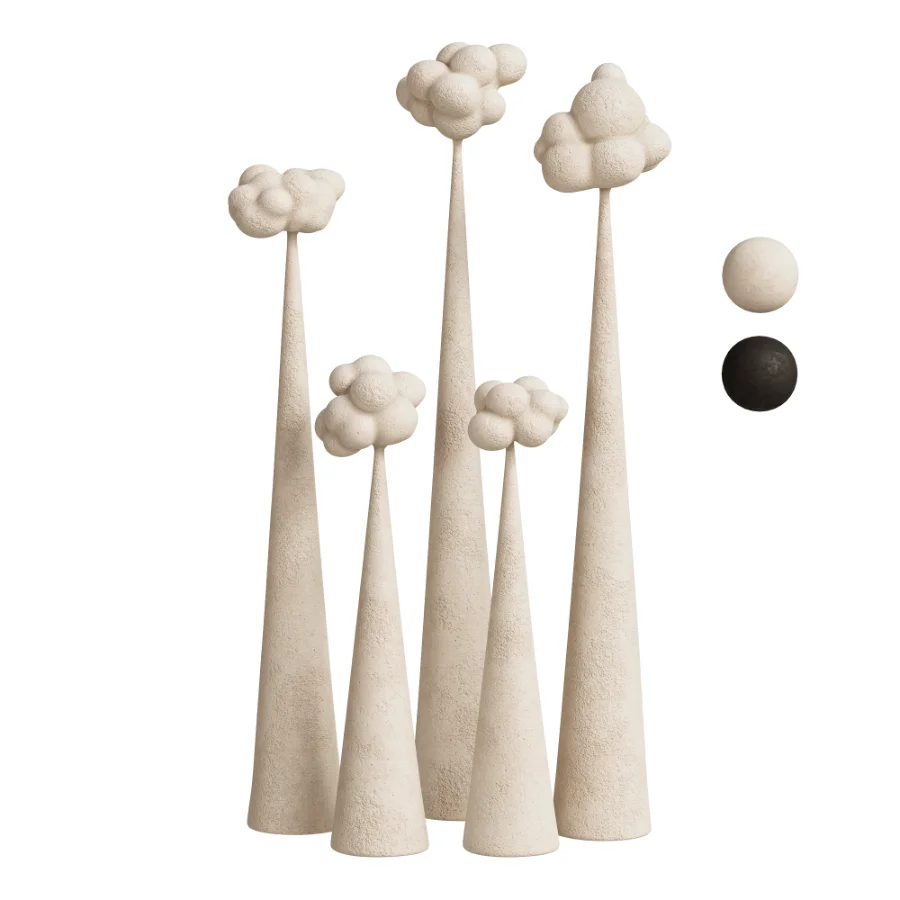Decorative sculpture Cactus Clouds - Image 1