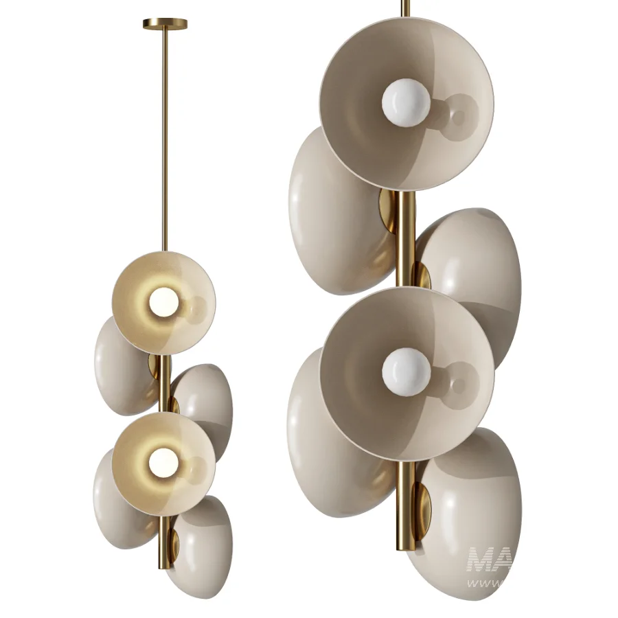 CKS Collective Creston Brass Terracotta Pendant - Image 1