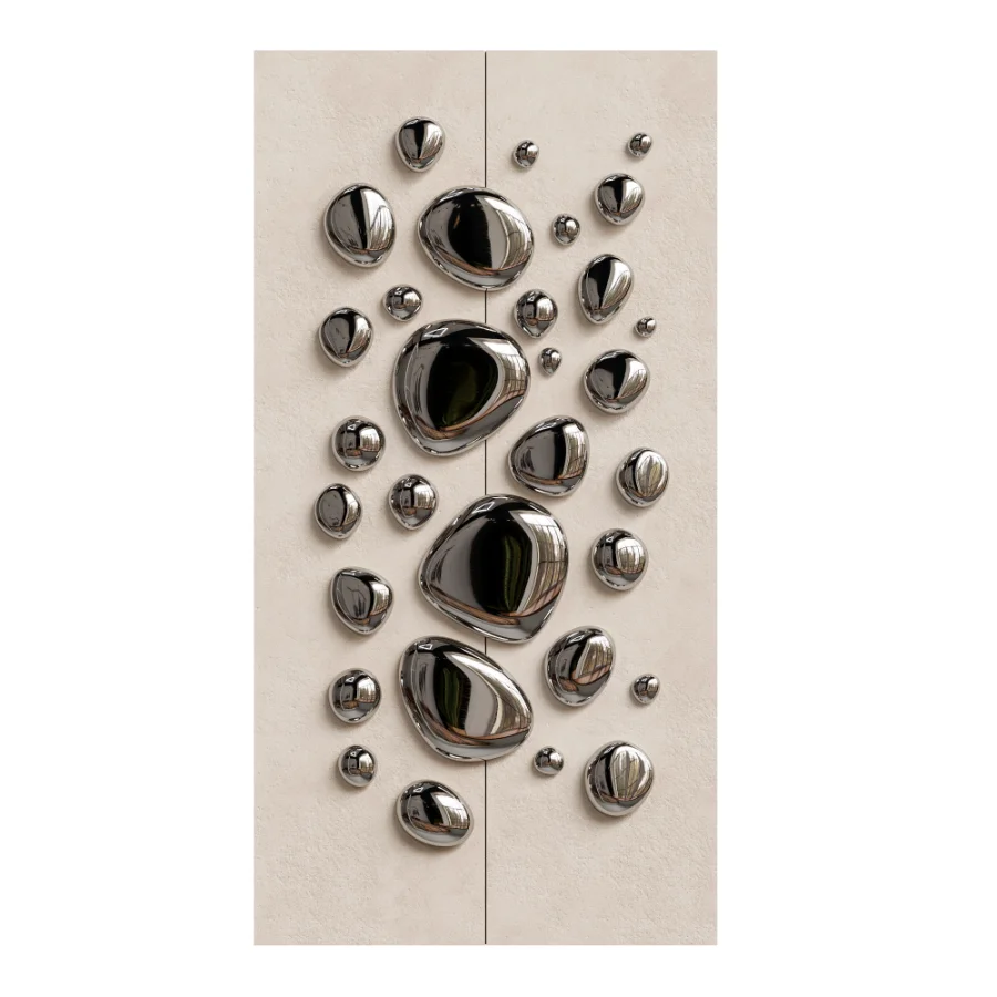 Chrome Bubble Wall Decor 11 - Image 1