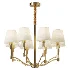 Meridian Mid Century Brass Chandelier 8 heads - Thumbnail 1