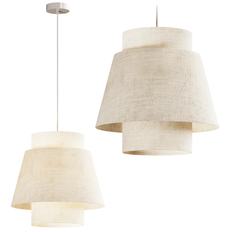 Japandi Tribute Cream Pendant Lamp - Image 1