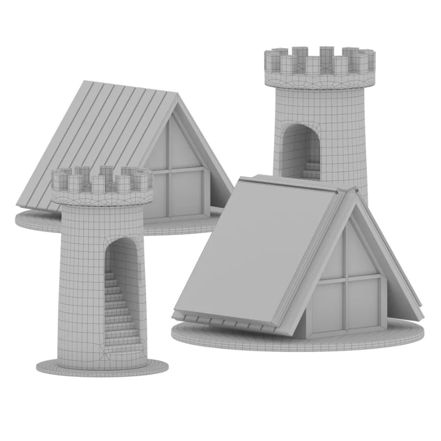 Castle Towers and Houses - Image 5