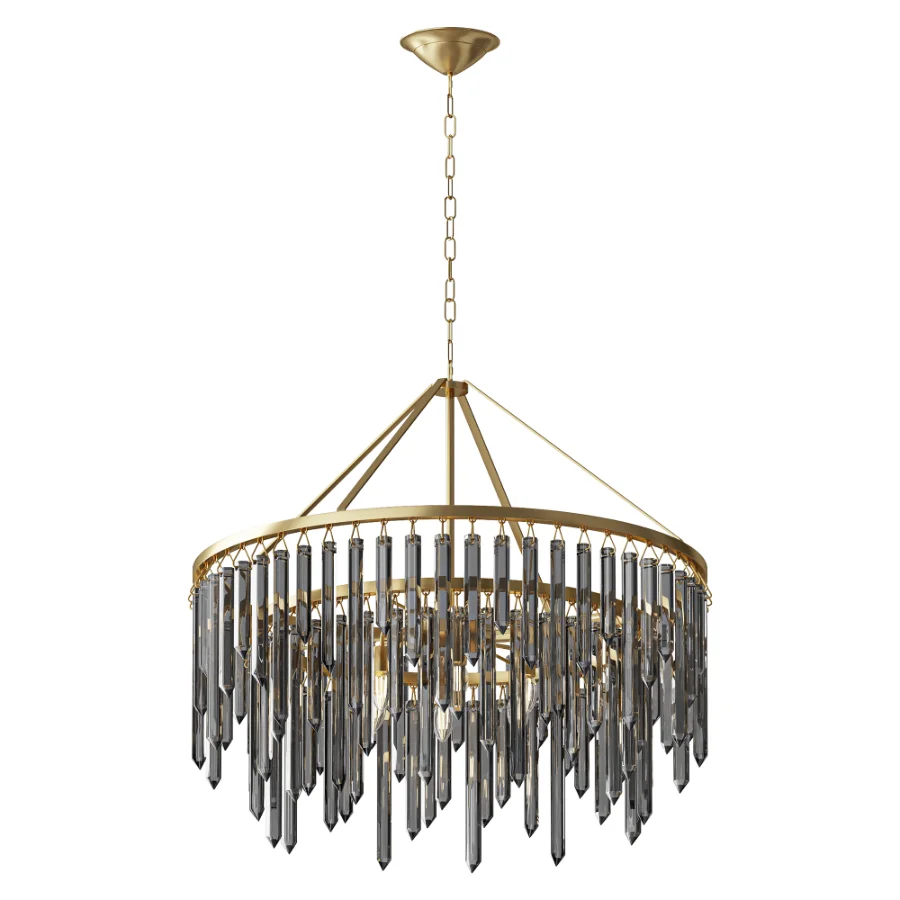 Crystorama Gemma Gold Crystal Chandelier - Image 2