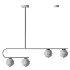 Postmodern Gold Linear Island Pendant Light 4 heads - Thumbnail 3
