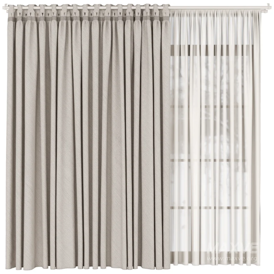 Silk and Cotton Curtain Set 117 - Image 1