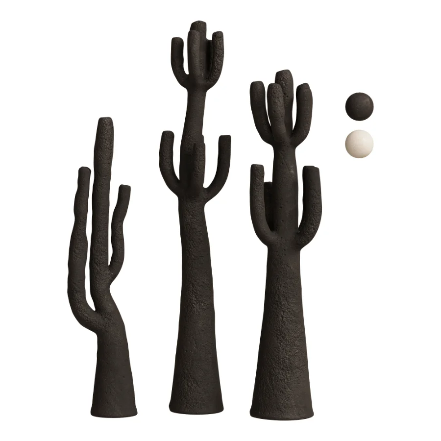 Minimalist Cactus Floor Sculptures Set - Image 2