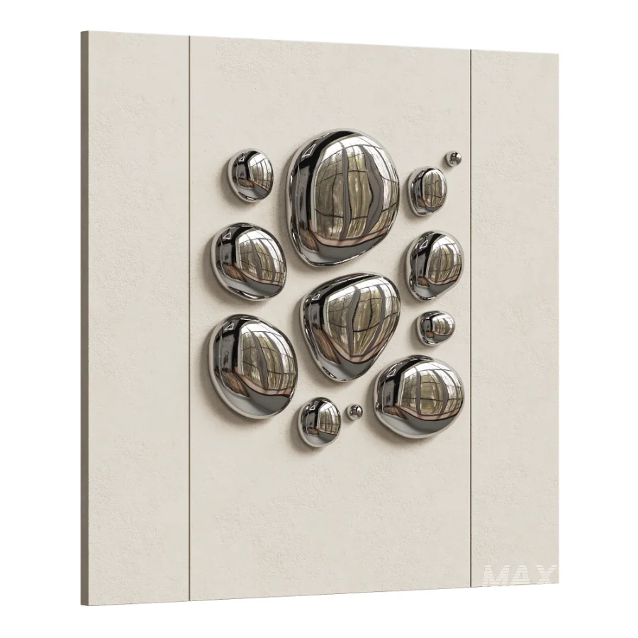 Chrome Bubble Wall Decor 17 - Image 2