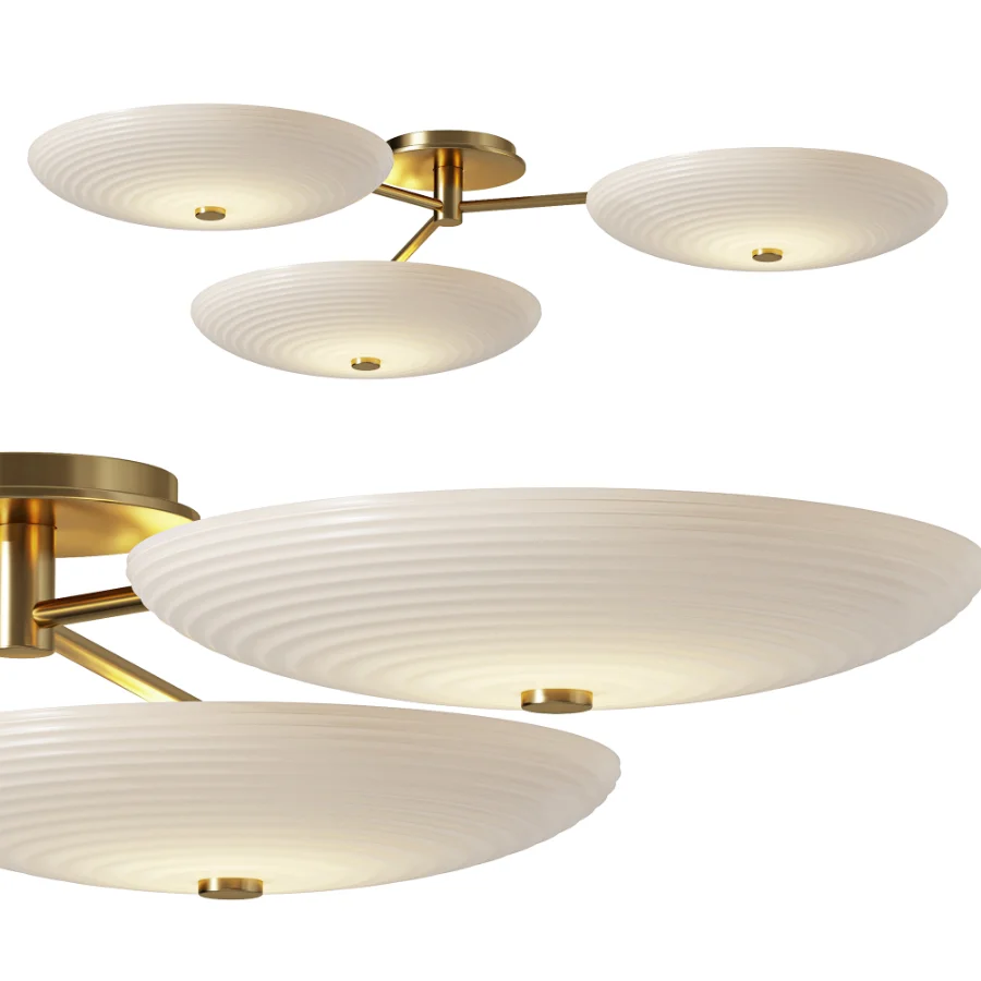 West Elm Nico 3 Light Flush Mount - Image 1