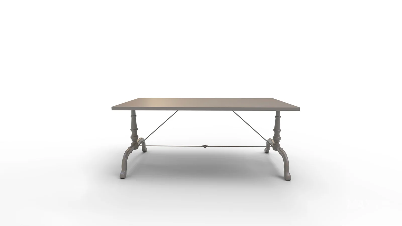 La Coupole Rectangular Iron Bistro Table - Image 3