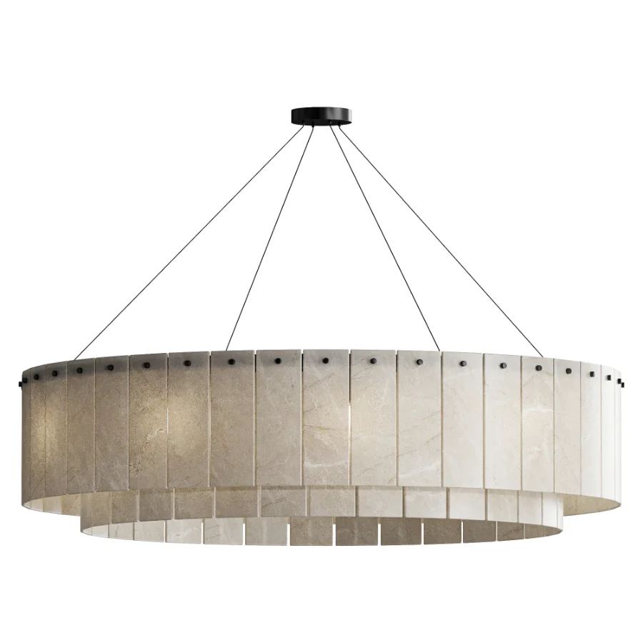 Dantone Polar Circle Alabaster Brass Chandelier 90 cm - Image 1