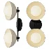 Dixon Double Brass Hemisphere Wall Sconce - Thumbnail 1