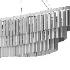 Betu Boat Shaped Linear Crystal Chandelier - Thumbnail 4