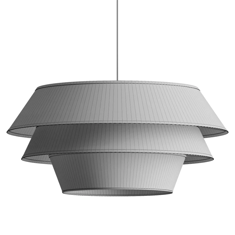 Biosag Tarivon Ivory Fabric Pendant Light - Image 3