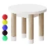 Childrens chair Plumpi White Wooden - Thumbnail 1