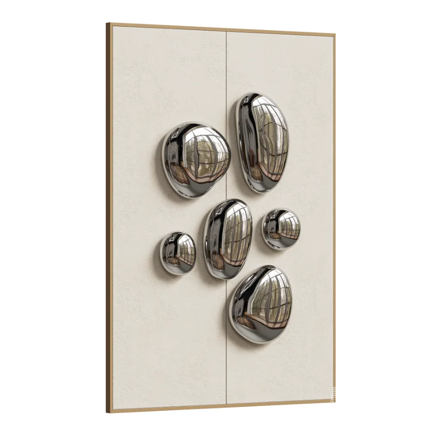 Chrome Bubble Wall Decor 15 - Image 3