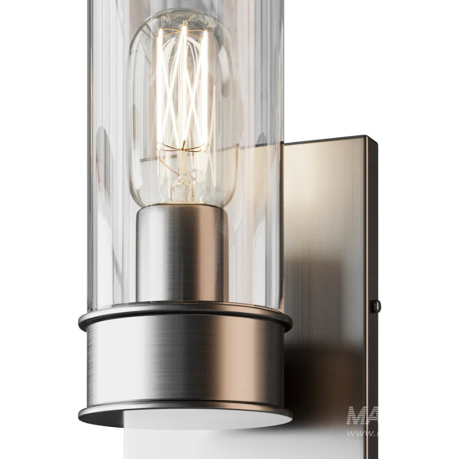 Simple Glass Cylinder Sconce 01 - Image 6