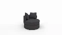 Balboa Upholstered Swivel Armchair - Thumbnail 4