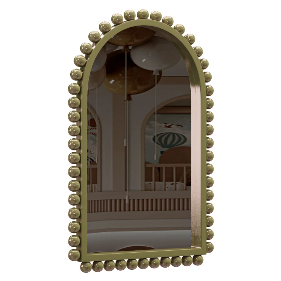 Waltham Solid Wood Arch Mirror - Image 4