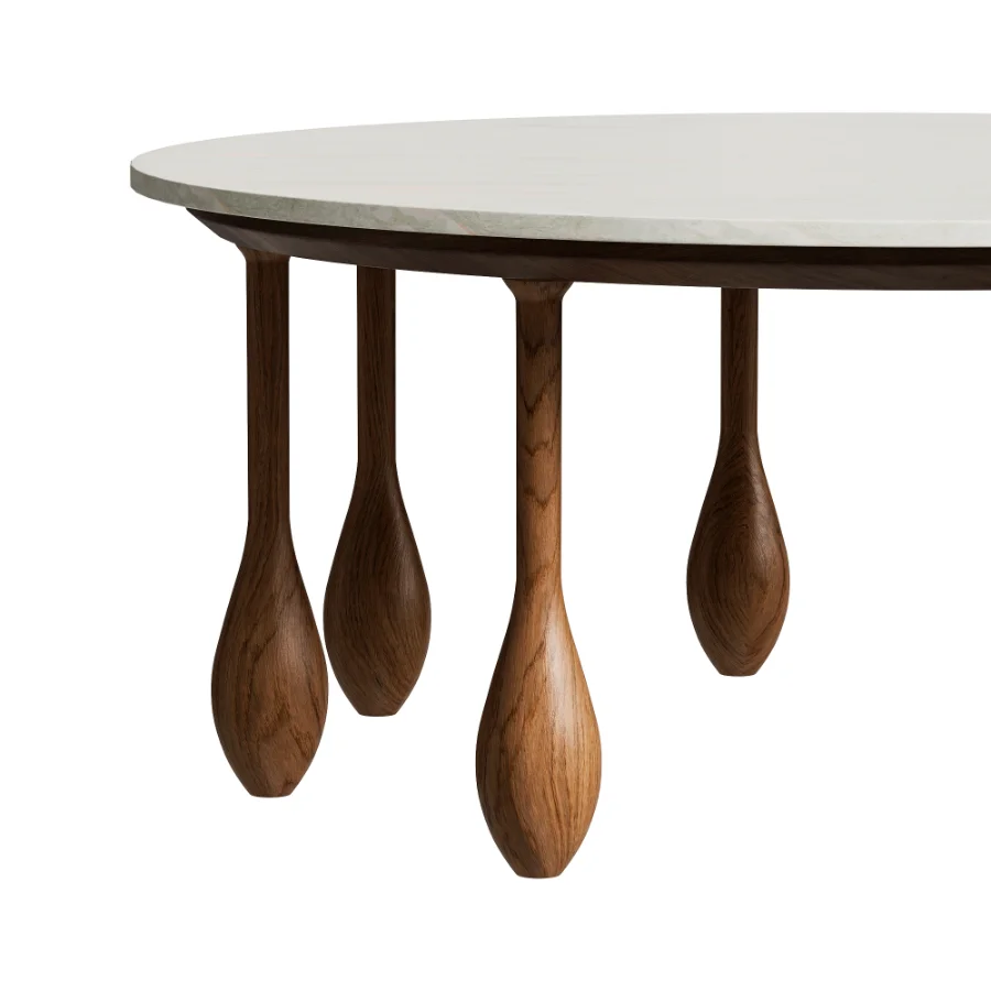 LALA Reimagined Round Marble Coffee Table by Anthrapologie - Image 3