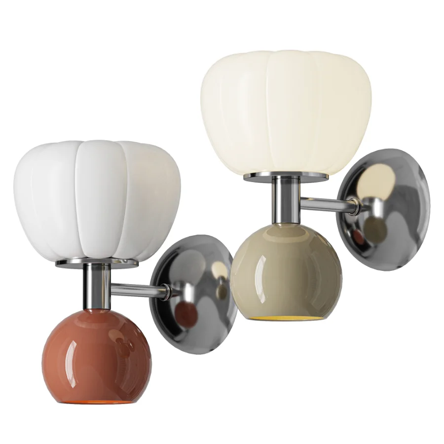 Denali Modern Minimalist Glass Metal Wall Sconce - Image 1