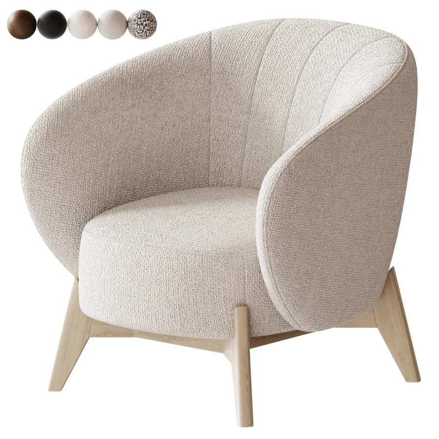 Tilar Velvet Sand Chair - Image 4