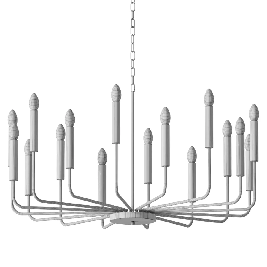 Gracie Oaks Alysse Gold Candle Chandelier 16 Light - Image 3