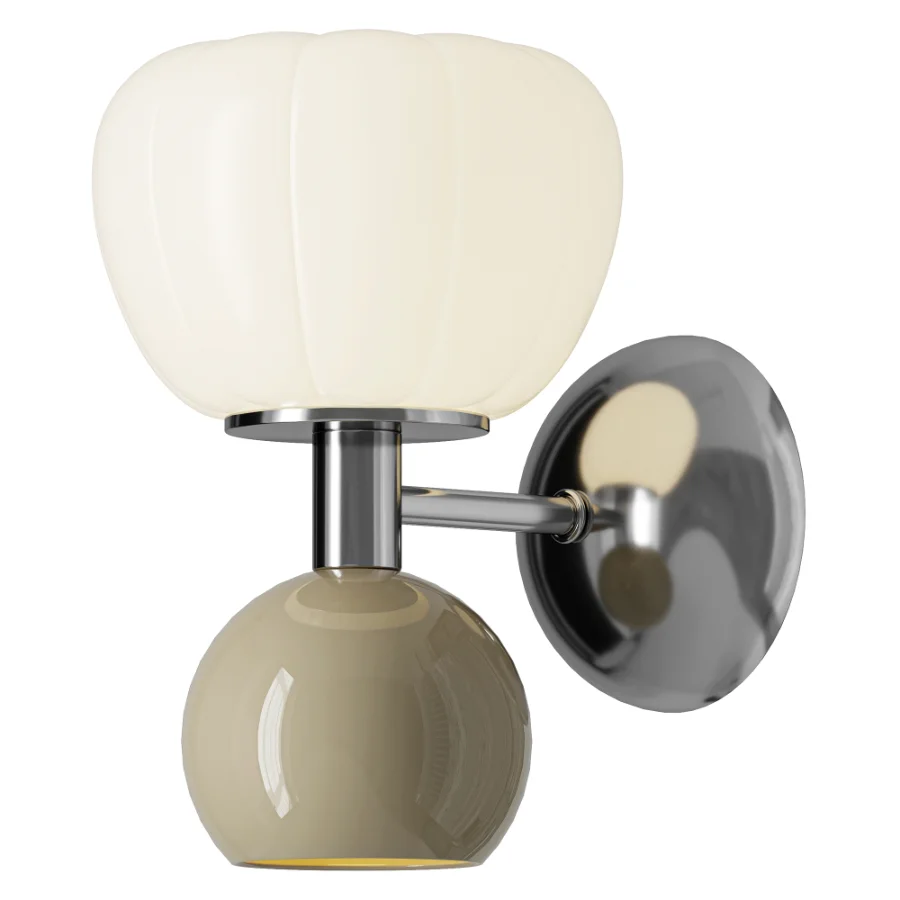 Denali Modern Minimalist Glass Metal Wall Sconce - Image 3