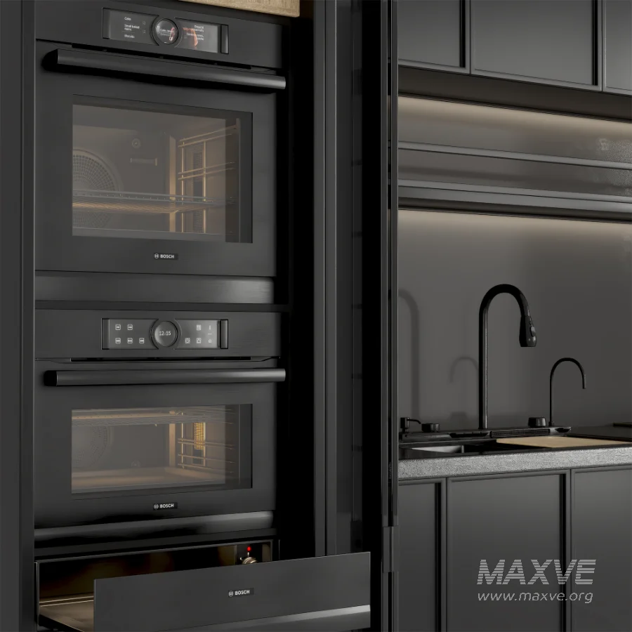 Kitchen Furniture with Appliance Set 01 - Image 2