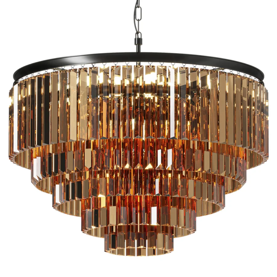 Simig Lighting Vintage Crystal Prism Chandelier - Image 1