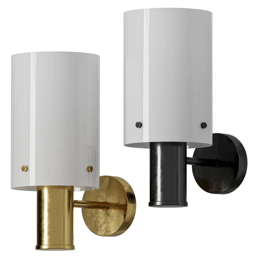 Swedish Brass Acrylic Wall Light 1960s - Image 3