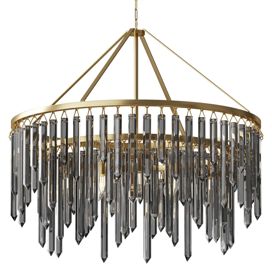 Crystorama Gemma Gold Crystal Chandelier - Image 1