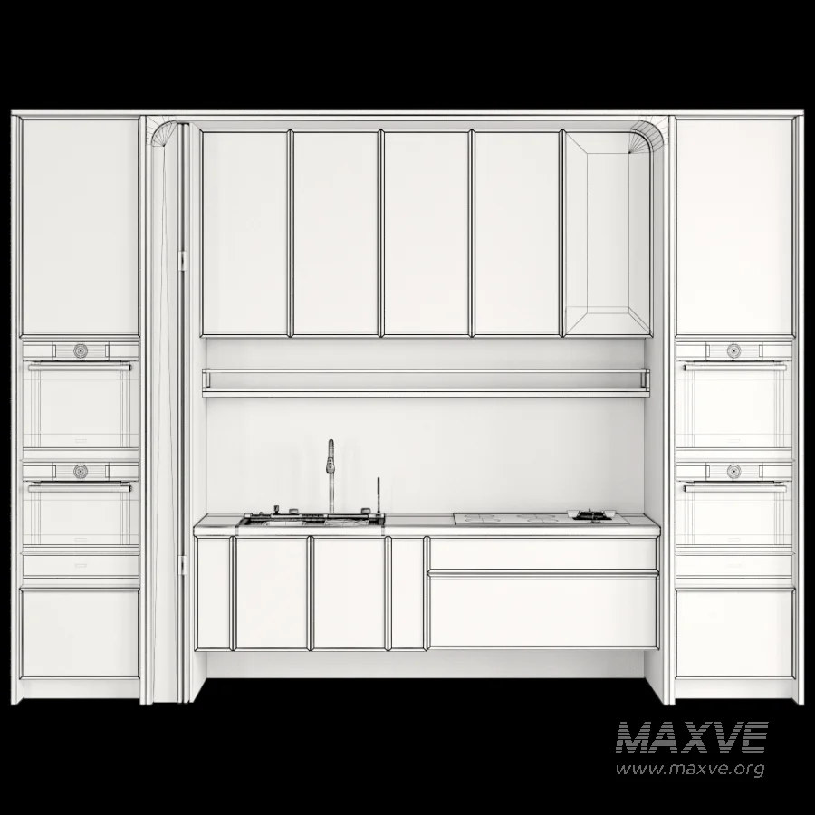 Kitchen Furniture with Appliance Set 01 - Image 6