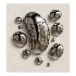 Chrome Bubble Wall Decor 03 - Thumbnail 3