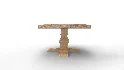 Candace Round Solid Wood Dining Table - Thumbnail 1