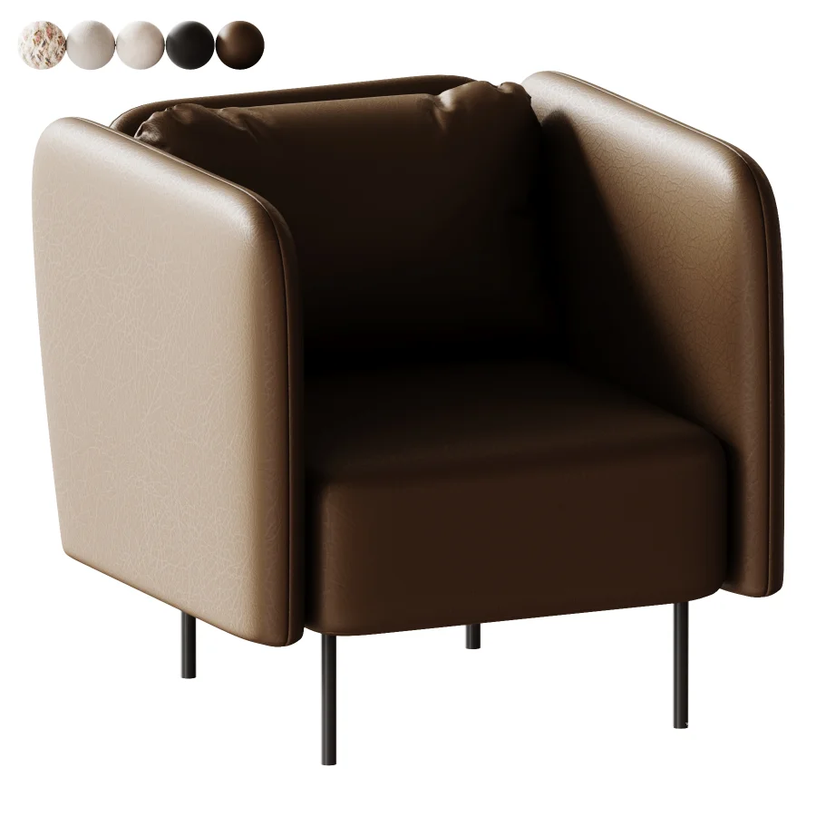 Orchet Velour Terracotta Armchair - Image 2
