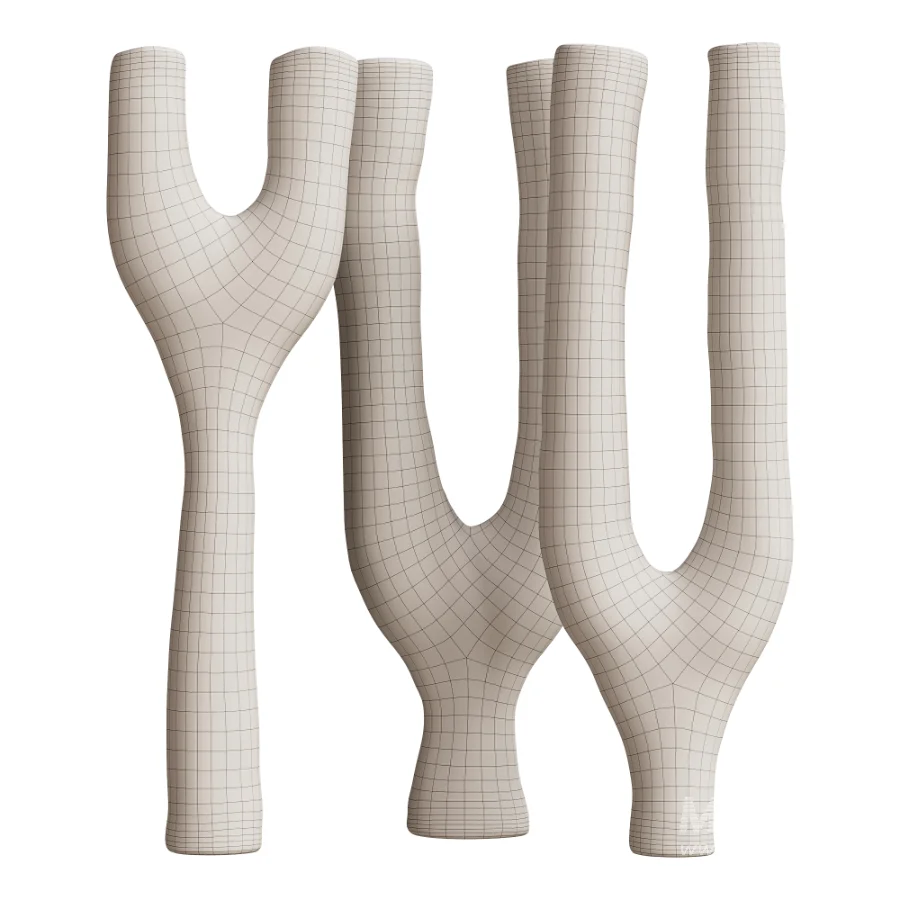 Organic Y-Shape Decorative Objects 05 - Image 6