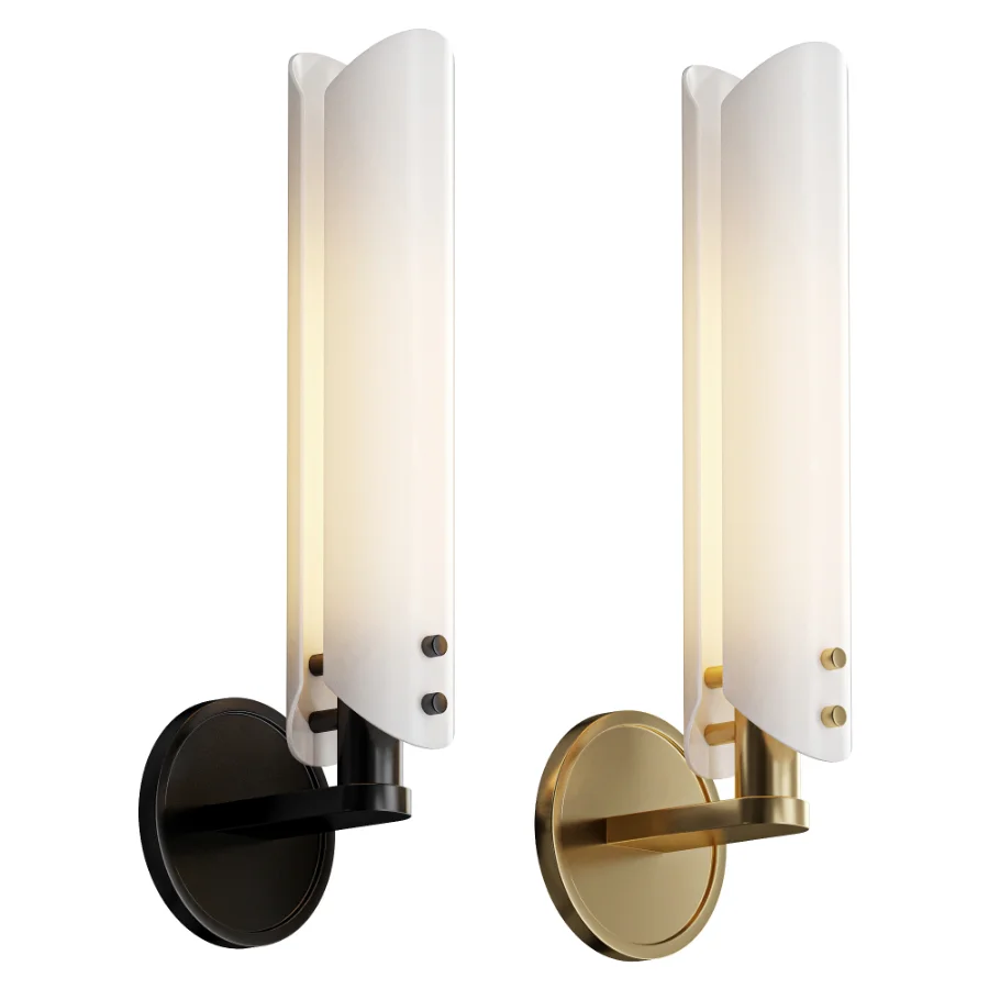 Alen White Glass Wall Sconce - Image 1