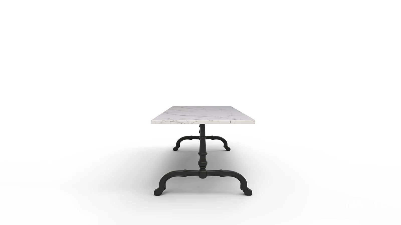 La Coupole Rectangular Iron Bistro Table - Image 4