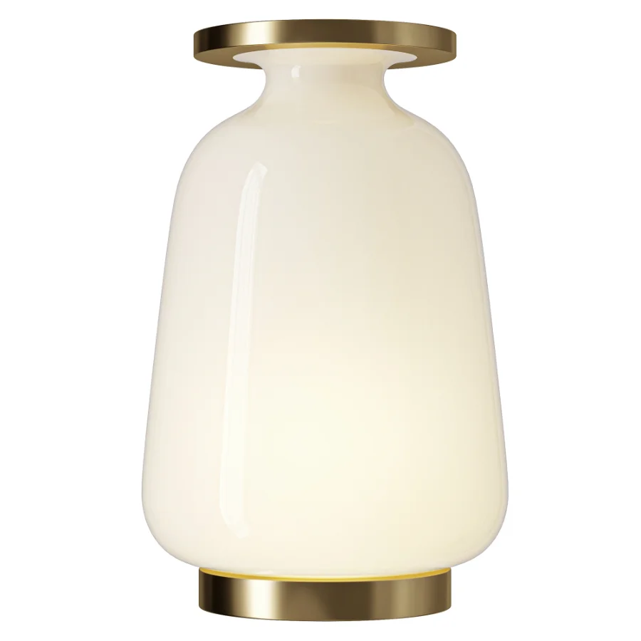 opal glass table lamp - Image 1
