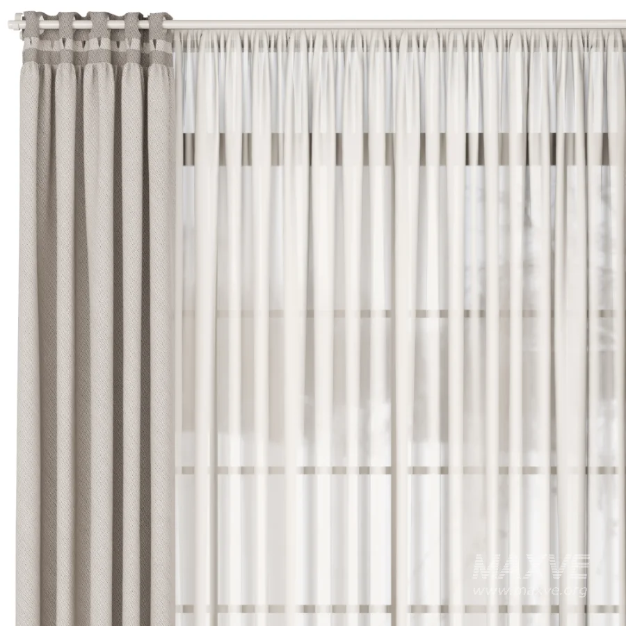 Silk and Cotton Curtain Set 118 - Image 2